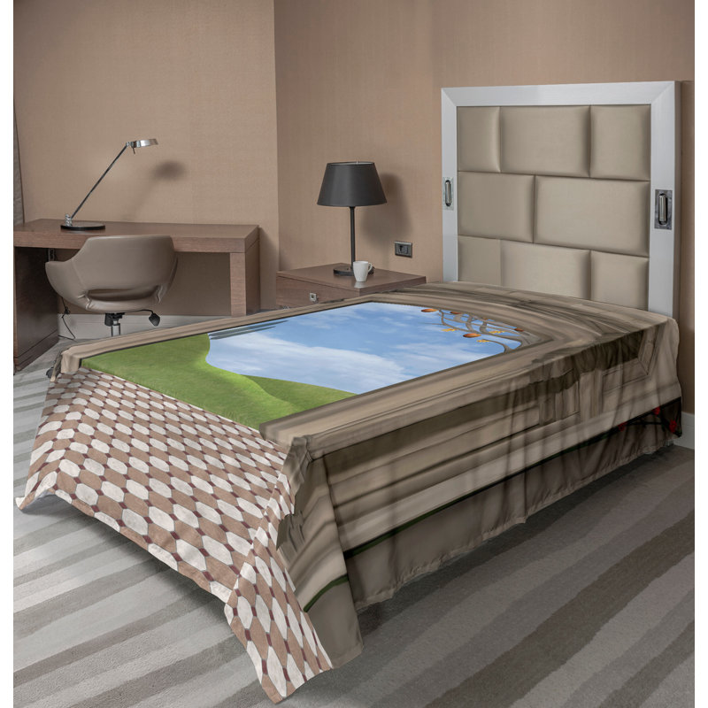 Drap-housse Ambesonne, Drap plat pour lit simple