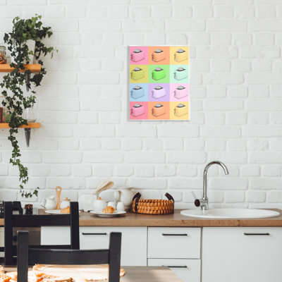 Plaque murale Disco Toaster Oven Collage, design par Lish Creative