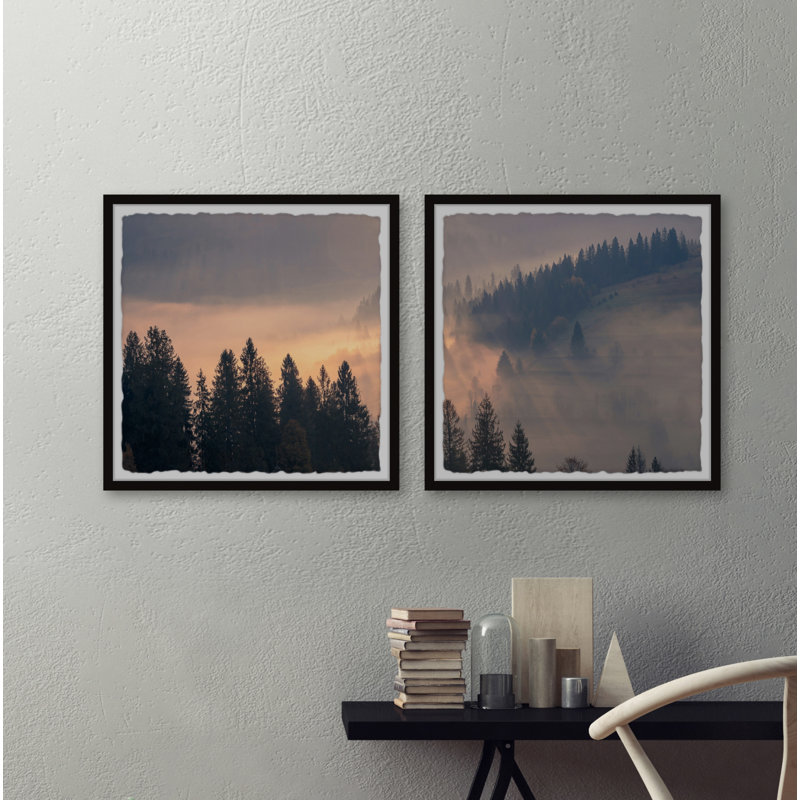 Zaragoza Light Rays - 2 Piece Single Picture Frame Print, 81cm H x 162cm W x 3.81cm D