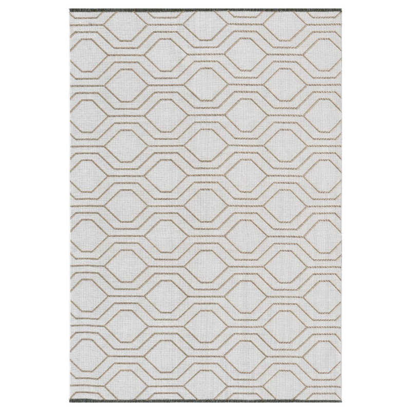 Moroccan Trellis Washable Area Rug, Rectangle 5' x 7'