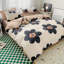 Ensemble d'édredon floral noir et blanc pour lit simple Big Flower Chic Bedding-130873580