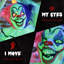 HOMCOM Halloween Clown Animatronic Prop with Light Up Eyes, for Indoor Outdoor