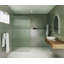 Aurora 38 in. x 78 in. Fully Frameless Fluted Radius Single Fixed Shower Panel-1504367742-1596919608