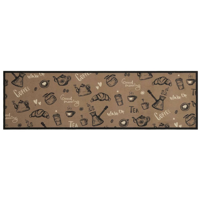 Snyderville Kitchen Mat, dark brown, 45 x 150 cm