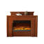 Foyer électrique simple 59,06 "Brown-1611315676
