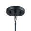 Mini-luminaire suspendu 1 lumière de 10 po Caldwell - noir mat