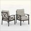 Ensemble de 2 fauteuils en mÃ©tal rÃ©sistants aux intempÃ©ries avec coussins-2020694651-2020694652