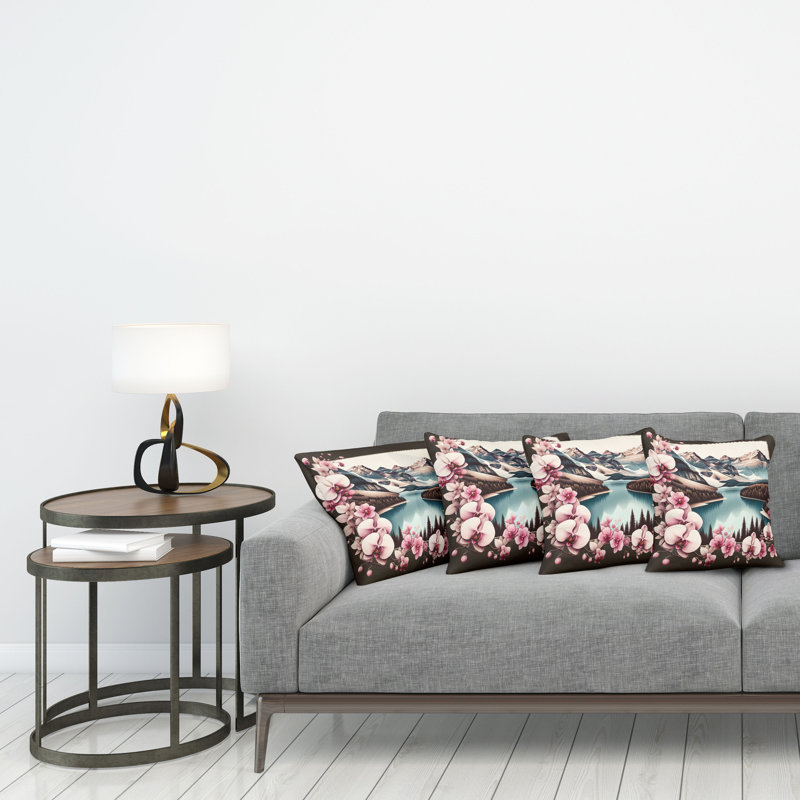 Fabric Reversible Throw Pillow, 20"H x 20"W