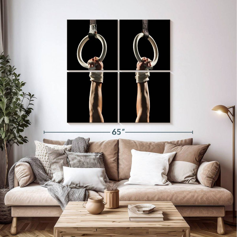 Anneaux de gymnastique Sireci, H 45 po x l 45 po