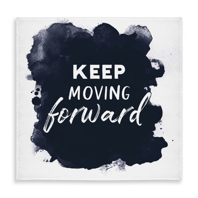Keep Moving Forward Blue Minimalist Tablecloth - Home Decor