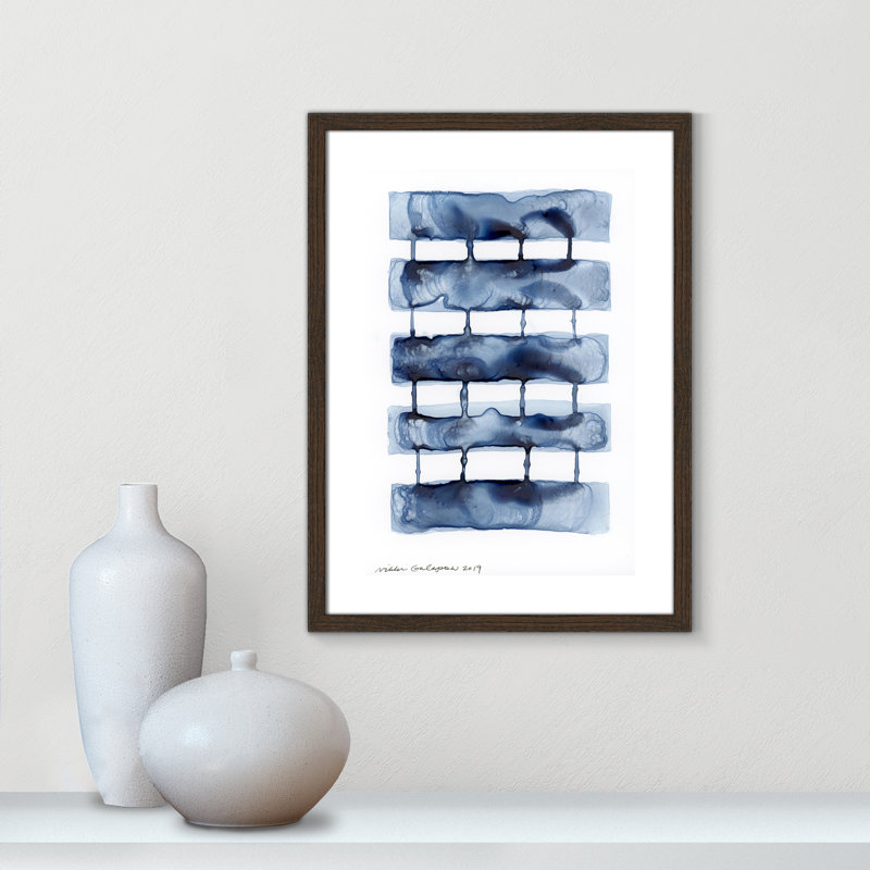 Gareth Stitched Together I by Nikki Galapon - Solid Wood Rectangle Print Single Piece Item on Canvas, 23" H x 17" W x 0.75" D