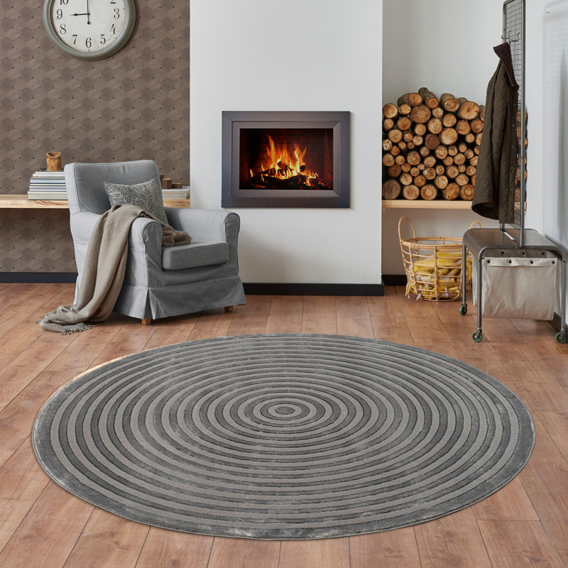 Nora Rug Abstract Indoor / Outdoor Area Rug, Round 170 cm