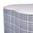 Fully Assembled Faux Leather and Textured Basketweave Square Ottoman-1944236382