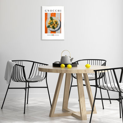Plaque murale traditionnelle de pâtes gnocchi, design par Andreas Magnusson