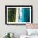 Birds Eye View of the Beach in Abstract - Picture Frame Graphic Art Print