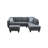 Velvet L-Shaped Sectional Right Hand Facing-97560934