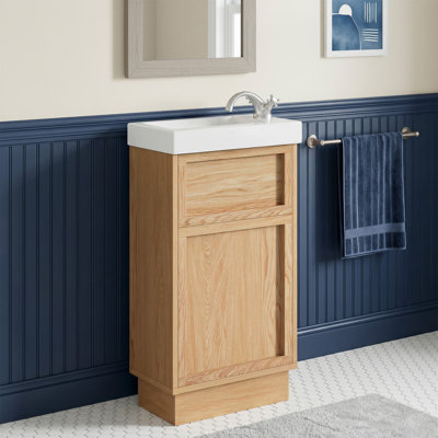15.75" Single Bathroom Vanity with Resin Sink