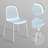 Mid Century Modern Dining Chairs with  Hollow Backrest，Metal Dining Chairs-87146938-87197109