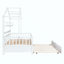 Lit en bois avec couchette, lit pour enfant avec tablette-522577360