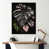 Toile avec cadre flottant noir