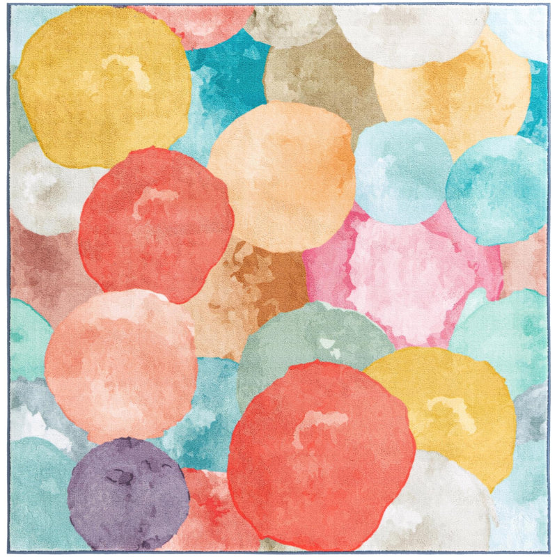 Rumi Tendria Rug, Multi, Square 5'3"