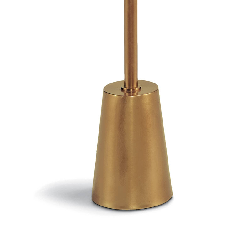 Raven Floor Lamp, Natural Brass