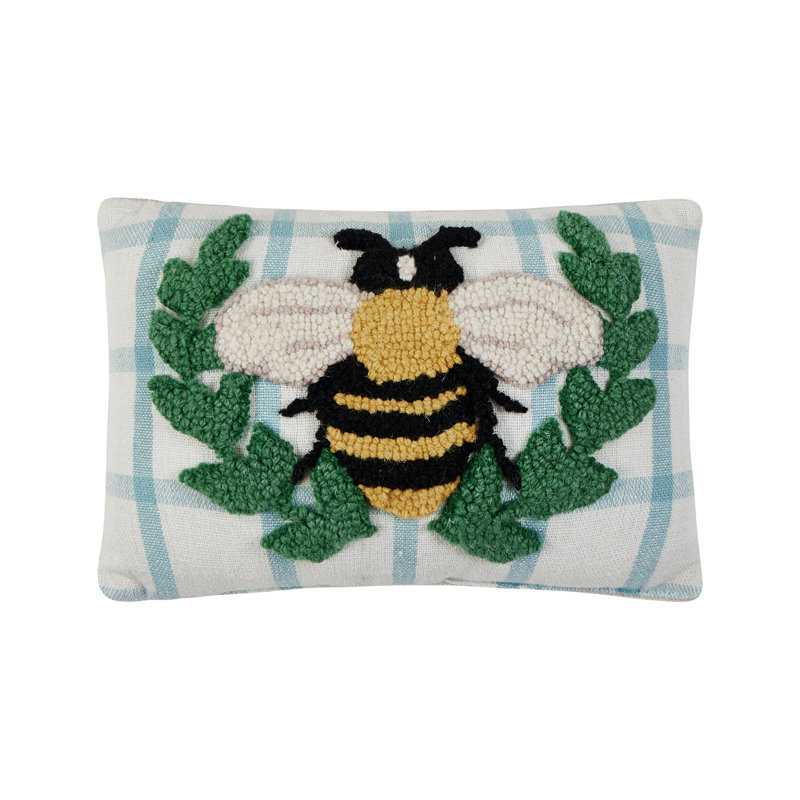 Coussin en laine Bee Wreath