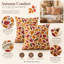 Ensemble de 2 housses de coussin décoratives d'automne en coton de 45 x 45 cm
