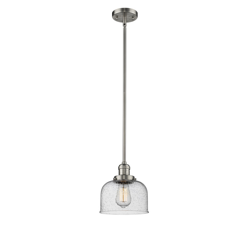 Arakel 1 - Light Single Pendant, Brushed Satin Nickel, Seedy