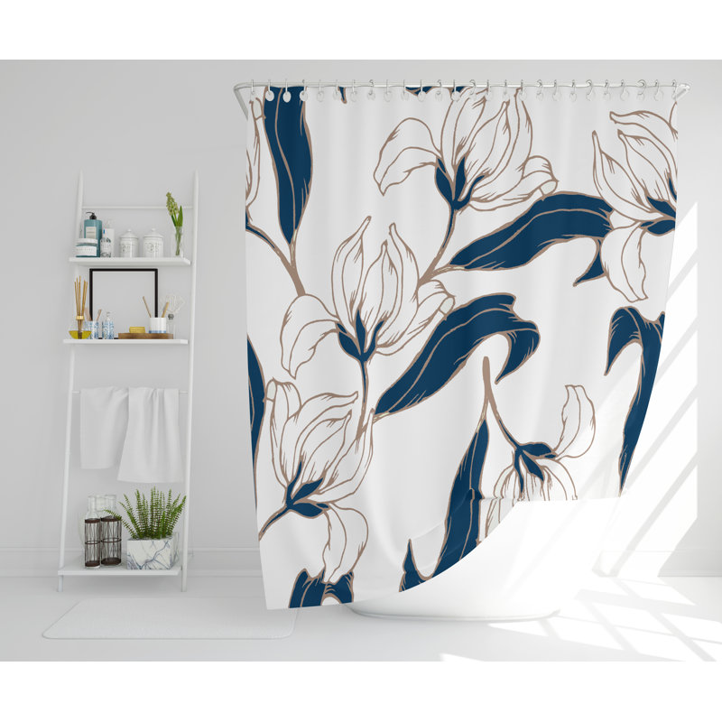 Bladwell Polyester Shower Curtain Set, 177cm H x 177cm W