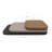 62.99''Modern Solid Wood Coffee Table – Multi-Tier Walnut Design, Mid-Century Style,Full Assembly