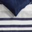Ensemble d'édredon rayé bleu marine Nautica Palm Coast-125385502-125385501
