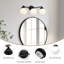 Éclairage pour meuble-lavabo noir à intensité variable Koketa-201100695-201100682