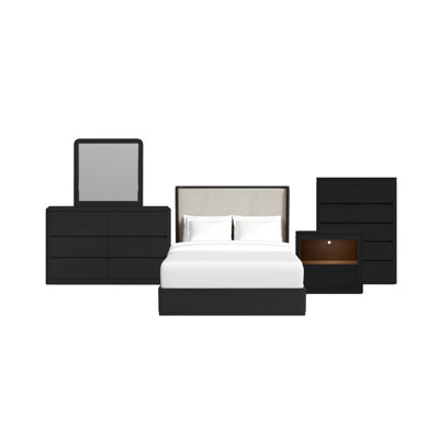 Ensemble de chambre à coucher grand lit 5 pièces Picket House Furnishings Camelot