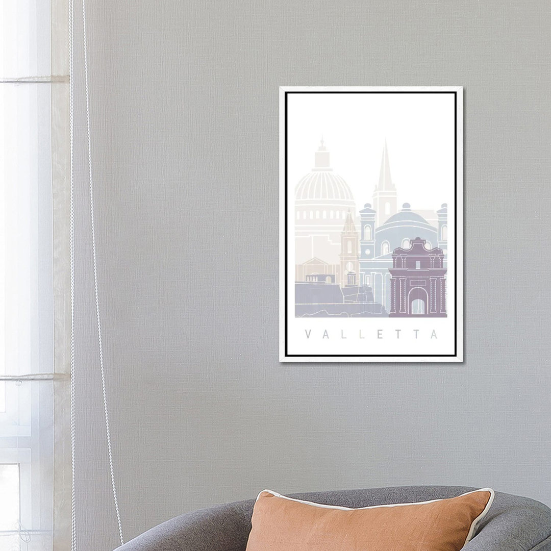 Valleta Skyline Poster Pastell