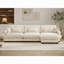 Canapé d'angle modulaire surdimensionné en velours ultra confortable avec pouf amovible, canapé d'angle avec accoudoirs rembourrés, canapé nuage à assise profonde, canapé convertible en L pour salon