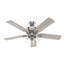 Ventilateur de plafond à 5 pales de 52 po avec lumières et chaînes à tirer Rosner-85433817