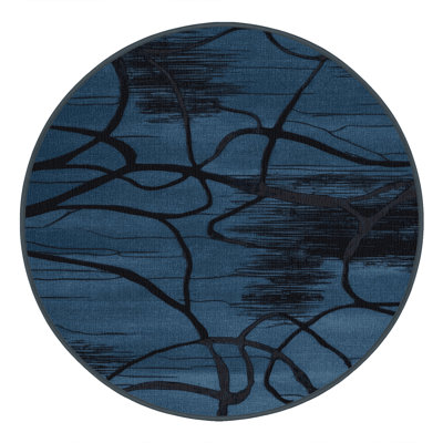Tapis abstrait gris lavable à la machine