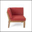 COIN ET TABLE BASSE, ROUGE