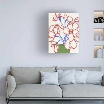 «Ebern Designs June Erica Vess Petal Perimeter I», art mural sur toile WAG37805
