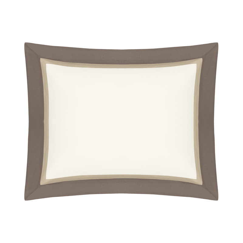 Borders Sham, Ivory/Candlelight/Ricco, King