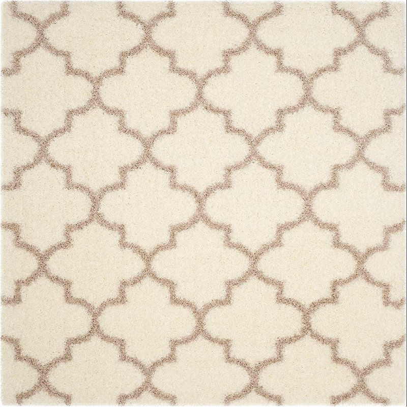 Bertl Sgm-Montreal Shag Performance Geometric Rug, Square 6'7"