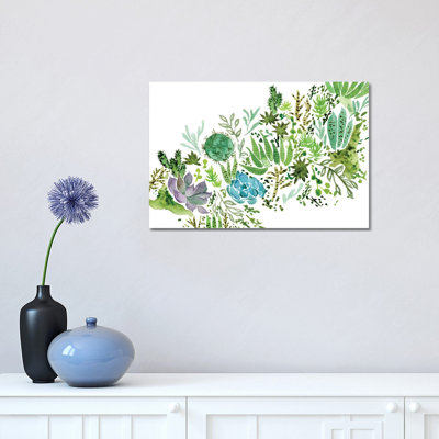Succulent Field I by Melissa Wang - Wrapped Canvas Painting