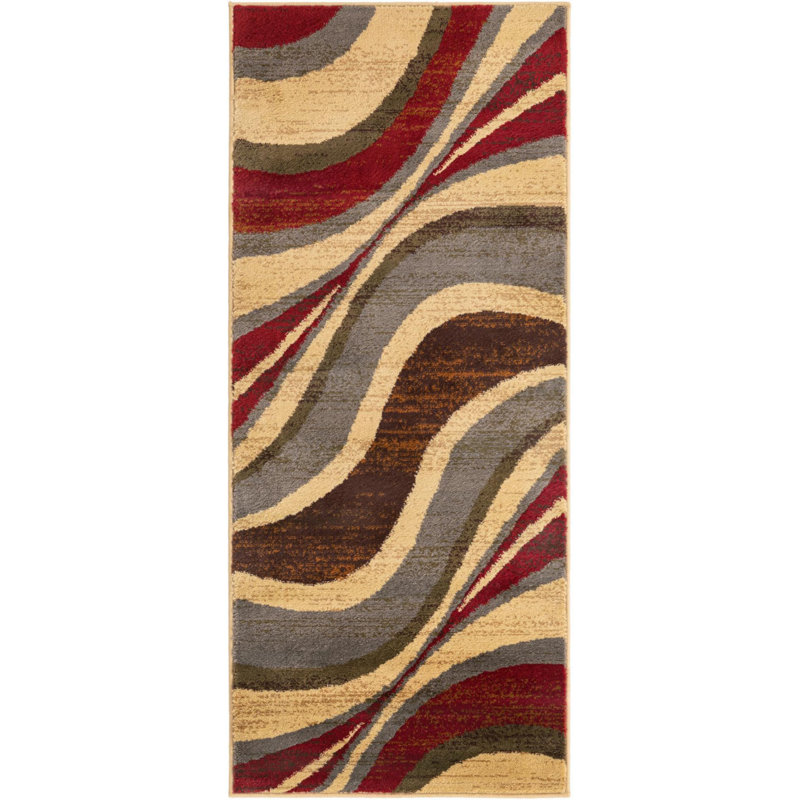 Abstract Indoor Rug, Runner 2'2" x 5'3"