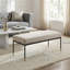 Banc rembourré en coton Ethyn