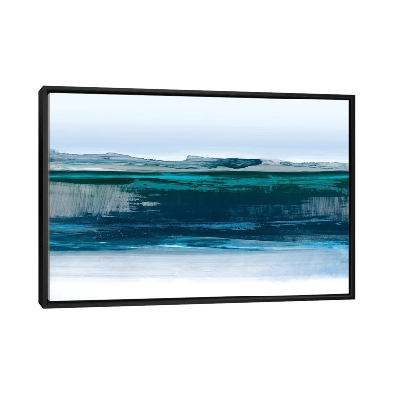 «Smooth Blue» par PI Studio - estampe numérique sur toile tendue avec châssis, H 18 po x l 26 po x P 1,5 po