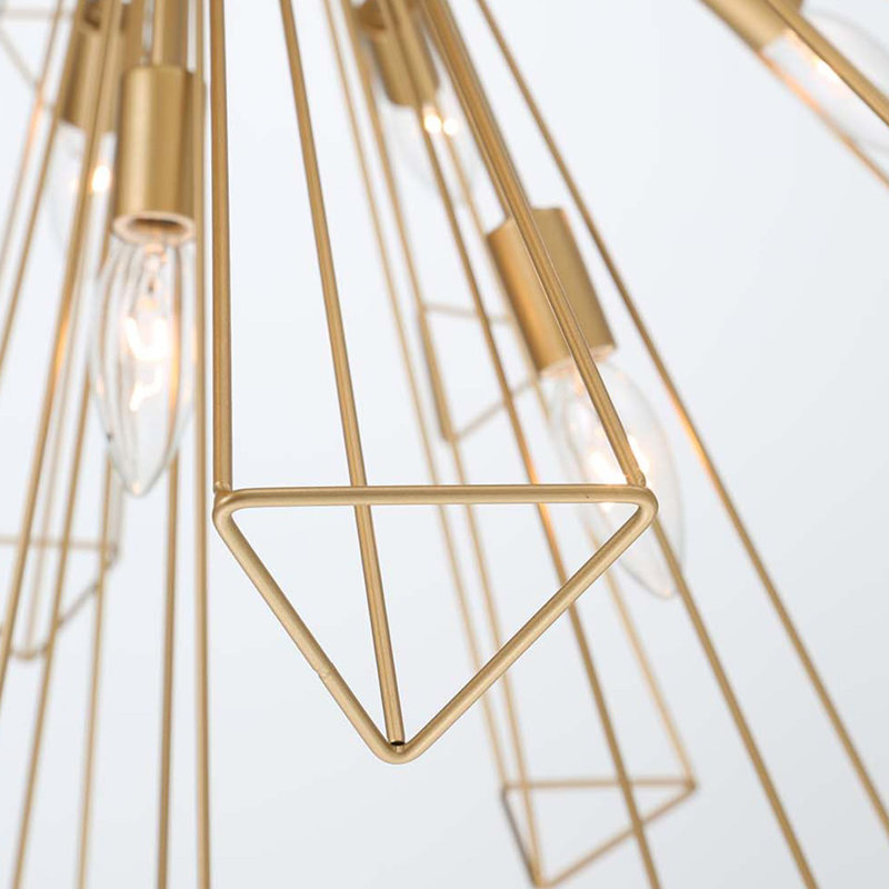 Dendelio 13 light Chandelier, Gold