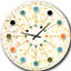 Golden Maze II - horloge murale moderne Mid-Century-40746183