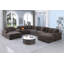 Canapé modulaire en chenille pour 8 personnes avec console et 2 repose-pieds-985135720