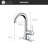 Davvid Collection Single-Handle High-Arc Lavatory Bathroom Sink Faucet with Drain Assembly - Chrome Polished-47533732